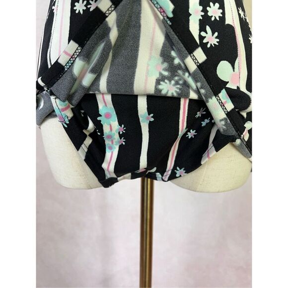 Vintage 1960s 1970s Swimsuit Bathing Suit Mod MCM Psychedelic Striped Bikini - Picture 3 of 7